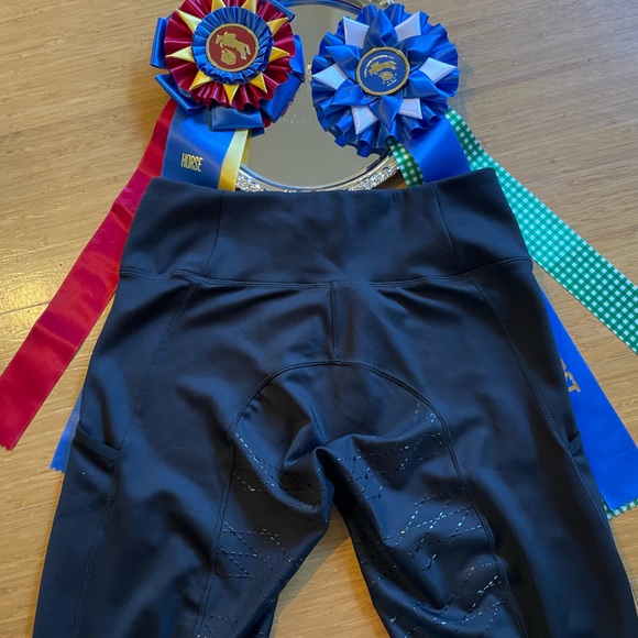 Horze Pull On Riding Tights - Full Seat Silicone - Picture 3 of 6